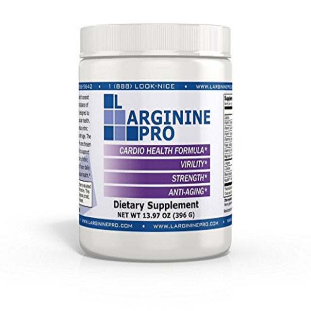 L-Arginine Pro Powder - 5500Mg L-Arginine, 1100Mg L-Citrulline Cardio Health (Grapeberry, (3) Jars)