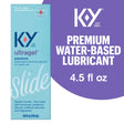 K-Y Ultragel Lube, Personal Lubricant, Water-Based Formula, Safe to Use with Silicone Toys, for Men, Women and Couples, 4.5 FL OZ