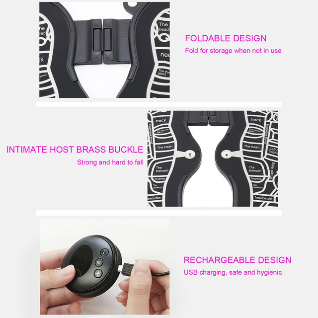 Foot Acupoint Massage Pad, EMS Stimulation Foot Stimulator Massager Mat Electric Feet Acupressure Massager Legs Circulation Machine anti Fatigue Sore Feet Relief Device Relaxation Gifts