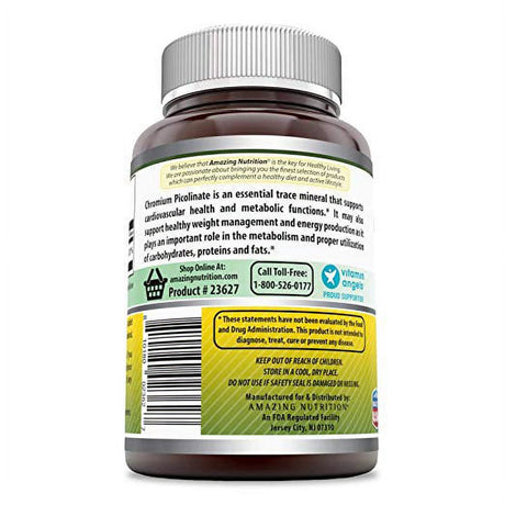 Amazing Formulas Chromium Picolinate 1000 Mcg 120 Tablets