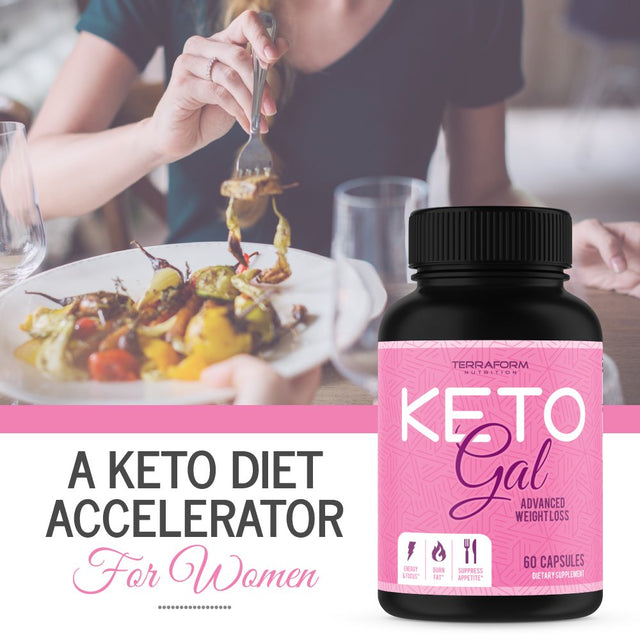 Keto Gal – Keto Diet Weight Loss Supplement for Women – Supports Weight Loss, Fat Burn, Energy & Focus – 2 Pack – USA Made