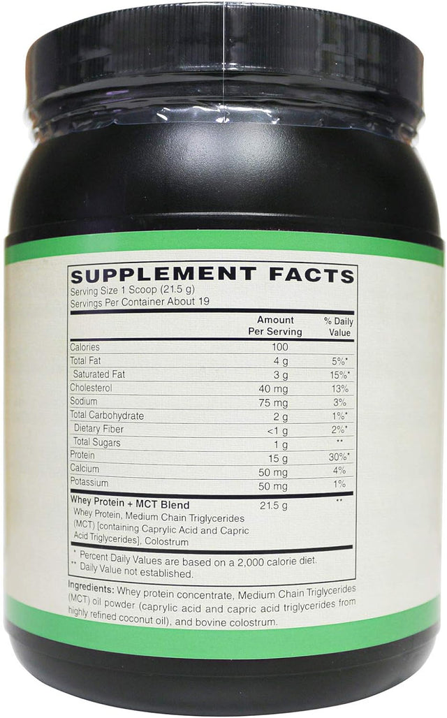 New: AP Grass-Fed Whey + MCT Powder 409 Grams 15:2 Ratio C8