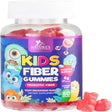 Kids Fiber Gummy Bears Supplement - Daily Prebiotic Fiber for Kids, Supports Regularity, Digestive Health & Immune Support, Nature'S Plant Based Chicory Root Vitamins, Vegan, Berry Flavor, 60 Gummies