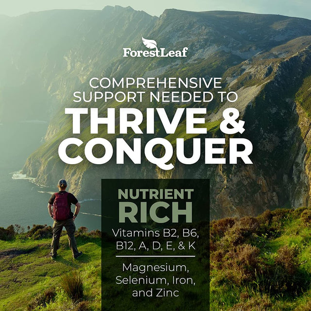 Forest Leaf Grass Fed Beef Organ Supplement with Liver, Heart, Spleen & Kidney, 180 Count