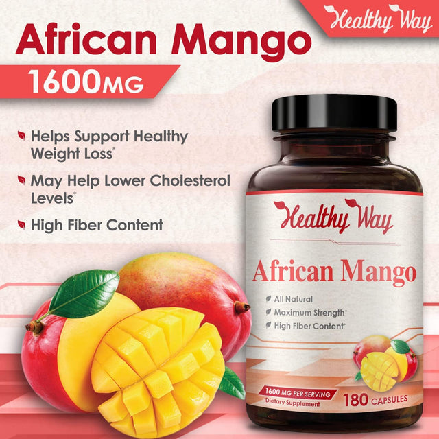 African Mango 1600 Mg 180 Capsules