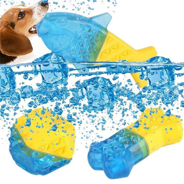 Black and Friday Deals Blueek Dog Toys Molar Teeth Cooling Chews-Bite Resistant Frozen Bones Summer Dog Toys