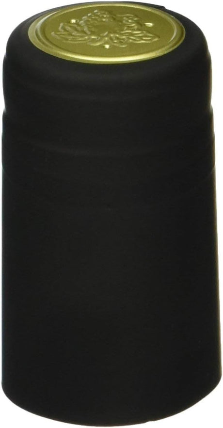 30 Black PVC Shrink Capsules