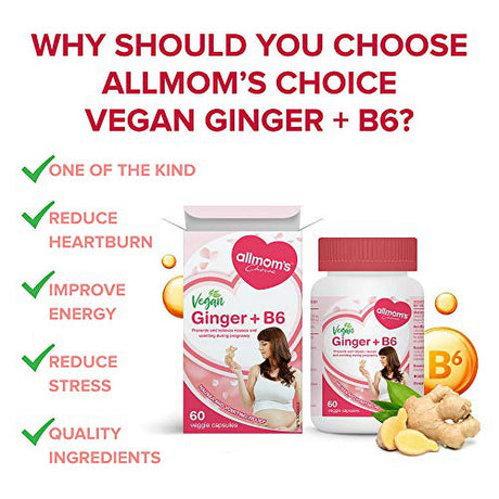 Allmom'S Choice Prenatal Vegan Ginger + B6