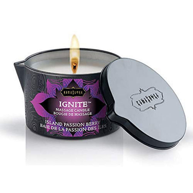 Kama Sutra Ignite Massage Candle - Island Passion Berry
