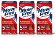 Move Free Triple Strength Glucosamine Chondroitin and Hyaluronic Acid Joint Supplement, 80 Count- 3 Packs