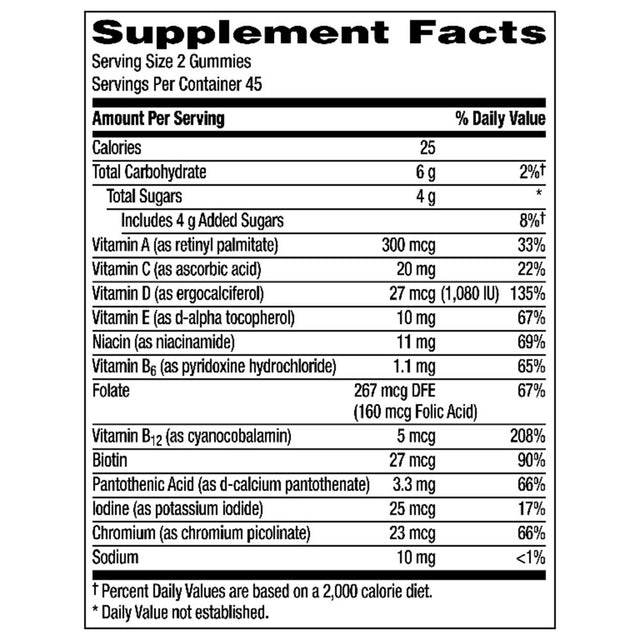 Centrum Women'S Organic Multigummies, Women'S Multivitamin Gummies, Organic Multivitamin for Immune Support, Metabolism, and Appearance - 90 Count