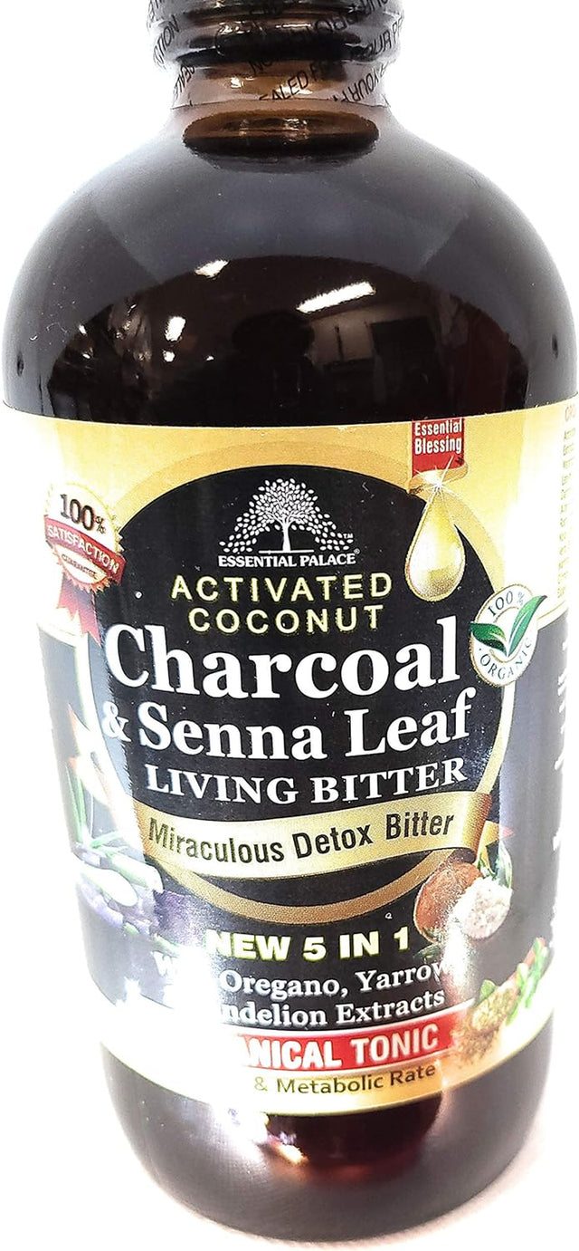 Activated Coconut Charchoal & Senna Leaf Living Bitters