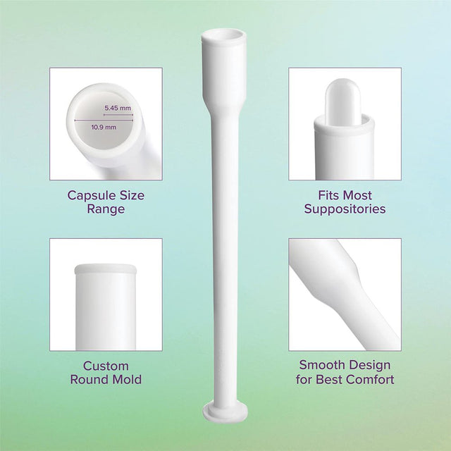 Intimate Rose 30 Count Vaginal Suppository Applicators, Individually Wrapped, Disposable Applicator - Fits Most Boric Acid Suppositories and More, From, Pack of 30