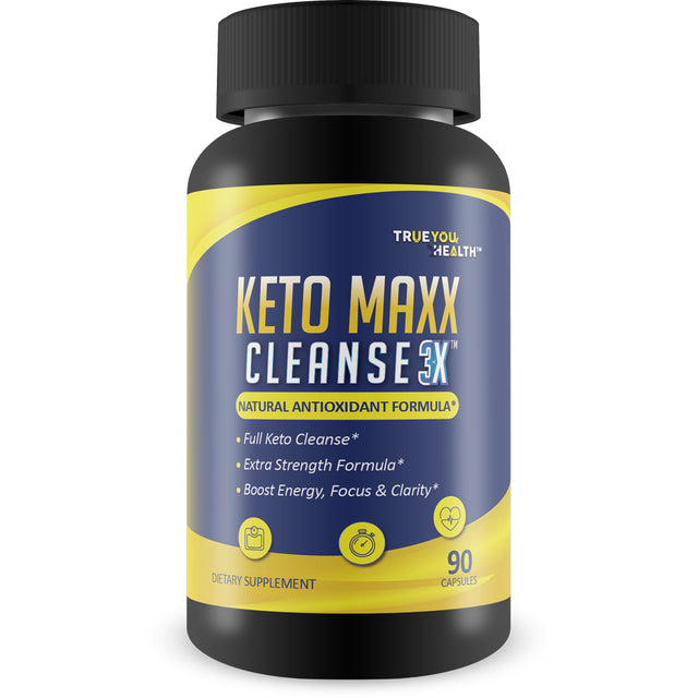 Keto Maxx Cleanse 3X - Keto Friendly Cleanser - 90 Day Supply - Cleanse & Detox Support - Help Flush Waste, Toxins, & Impurities - Aid Digestion & Gut Health- Inflammation Support - Boost Energy