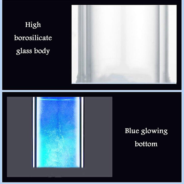 Portable 3 Minute Hydrogen-Rich Water Bottle Rechargeable High Concentration Hydrogen Generator Glass Bottle Anti-Aging Anti-Oxidation Alkaline Water Generator