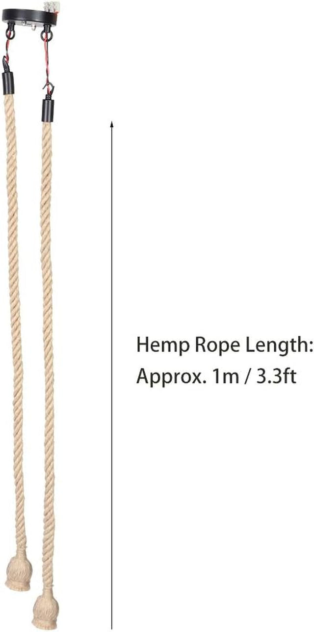 Hemp Rope Lamp, 85V-265V Pendant Lamp for Home Decoration, DIY Accessories, Industrial Opportunity for Homes