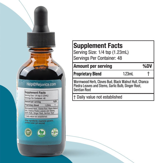 Intesticlear - Advanced Intestinal Cleanse Support for Humans - All-Natural Liquid Formula for 2X Absorption - Bonus Liver Support - Wormwood, Black Walnut, Ginger and More