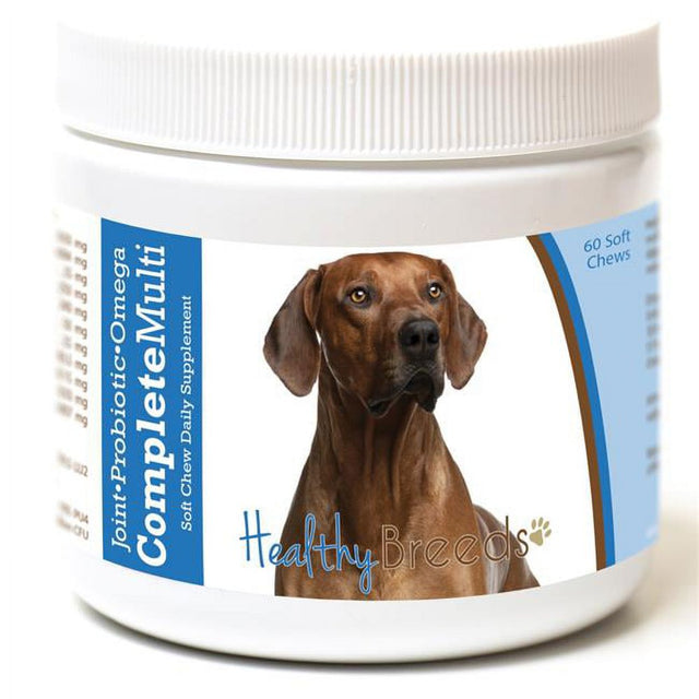 Healthy Breeds 192959008883 Rhodesian Ridgeback All in One Multivitamin Soft Chew - 60 Count