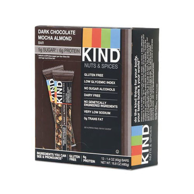 KIND Healthy Snack Bar, Dark Chocolate Mocha Almond KIND Healthy Snack Bar, Dark Chocolate Mocha Almond