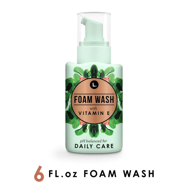 L. Fragrance Free Daily Care Foaming Wash, Ph Balanced, Free from Sulfates or Parabens, 6 Fl Oz