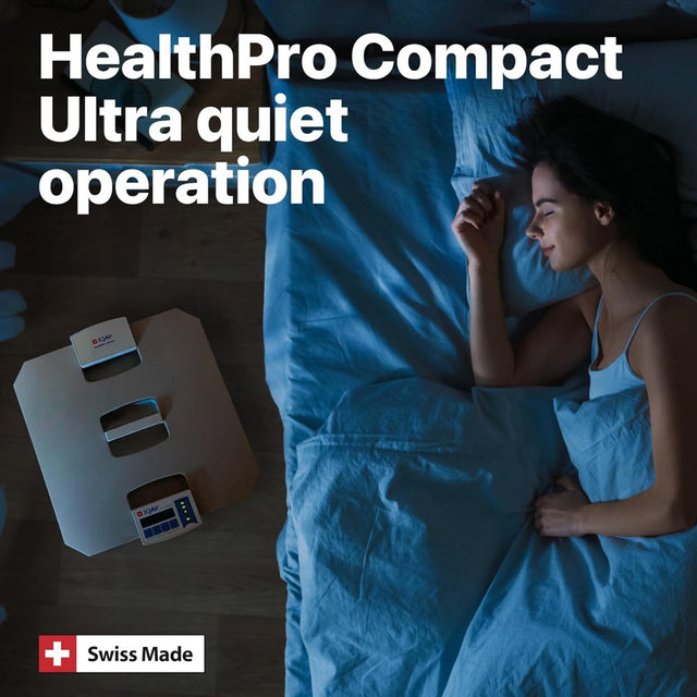 Iqair Healthpro Compact H14 Hyperhepa Air Purifer for Large Rooms up to 1240 Sq Ft - Filters Bacteria/Viruses, Smoke, Allergens, and Asthma Triggers