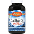 Carlson - Cod Liver Oil Gems, Super 1000 Mg, 250 Mg Omega-3S + a & D3, Norwegian, Wild Caught, 250 Softgels