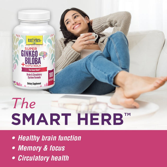 Action Labs Super Ginkgo Biloba plus Gotu Kola Capsules, 100 Ct