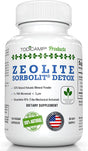 Full Body Detox Cleanse - Zeolite 120 Capsules Supplements Sorbolit by Todicamp - Colon Cleanse - Liver Cleanse Detox & Repair - Ultra Fine 1-2 �M 3X Activated Cleanser Detox