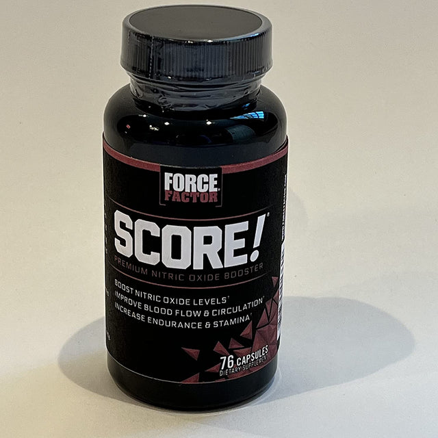 Force Factor Score!, Nitric Oxide Supplement for Men, Nitric Oxide Booster with L-Citrulline and Tribulus Terrestris to Improve Blood Flow and Enhance Performance, 76 Count (Pack of 3)