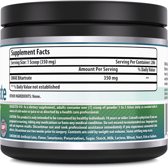 Amazing Formulas DMAE Bitartrate 100G 286 Servings