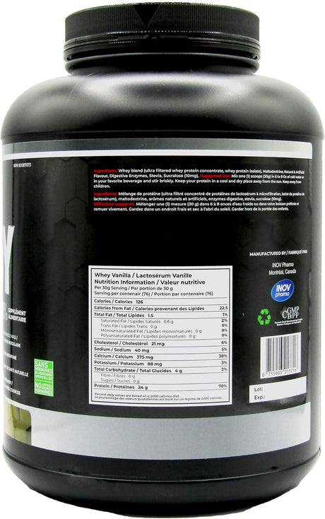Isowhey Vanilla Protein Powder 5Lbs (2.27Kg). Ultra Filtered Pure Whey Protein. Maintain and Increase Lean Muscle Mass in a Strong Lean Body.