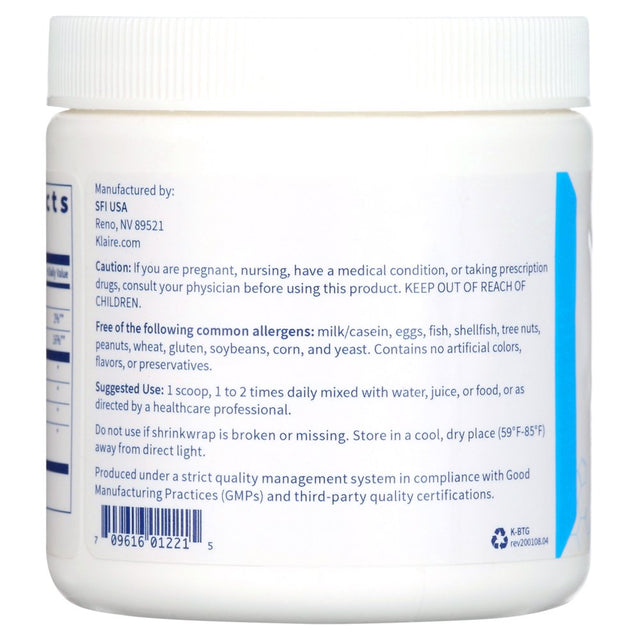 Klaire Labs Biotagen Powder - Prebiotic Inulin, Beta-Glucan & Arabinogalactan to Support Gut Microbiota (30 Servings, 150 Grams)