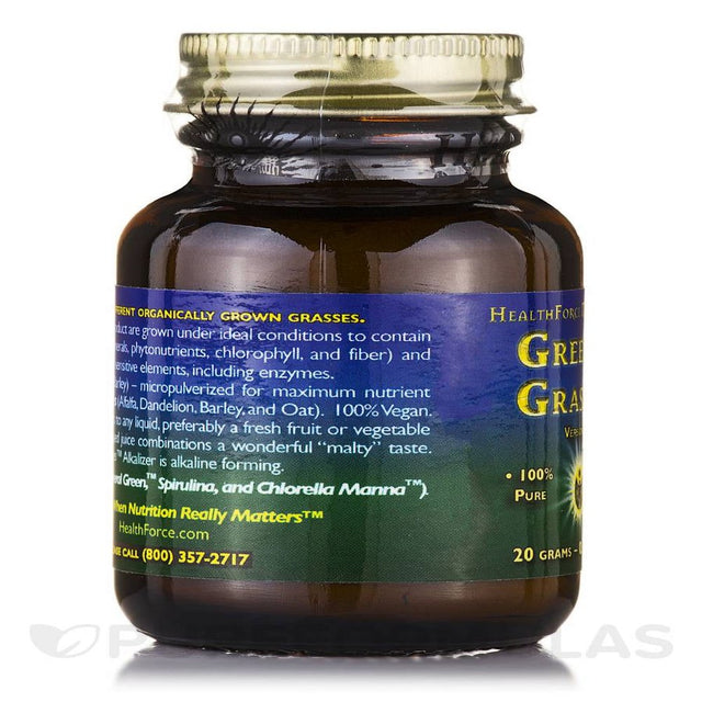 Greener Grasses Powder - 0.71 Oz (20 Grams) by Healthforce Nutritionals