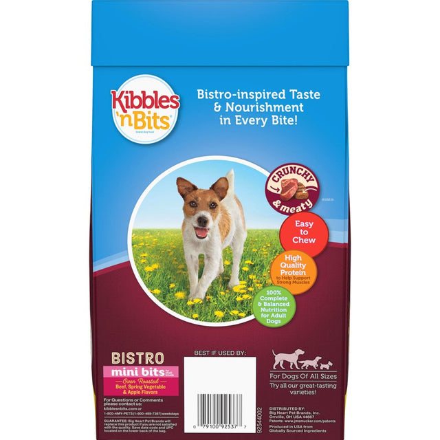 Kibbles 'N Bits Bistro Oven Roasted Beef Flavor Dog Food, 4.2-Pound