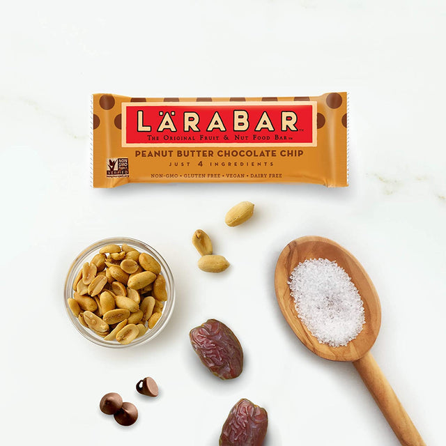Larabar, Fruit & Nut Bar, Chocolate Coconut Chew, Gluten Free, Vegan (16 Bars) & Gluten Free Bar, Peanut Butter Chocolate Chip, Vegan (16 Bars)