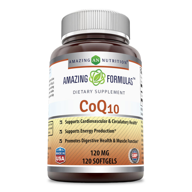 Amazing Formulas Coq10 (Coenzyme Q10) - 120 Mg, 120 Softgels