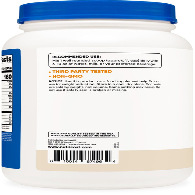 Nutricost Whey Protein Isolate Powder (Cookies N Cream, 2 Pounds)