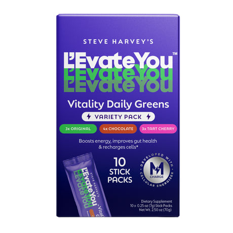 L'Evate You Vitality Daily Greens - Dietary Supplement - Variety - 10 Count