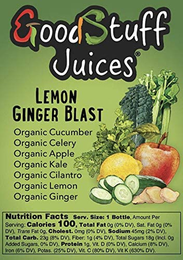 3 Day Organic Juice Cleanse by Good Stuff Juices - Summer Slim Kit - Detox Your Body, Lose Fat, and Feel Great - Cold-Pressed - Premium Taste - 18 Juices - 12Oz