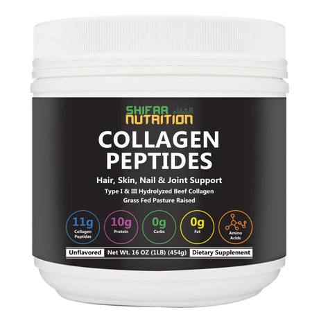 SHIFAA NUTRITION Halal & Grass-Fed Hydrolyzed Collagen Peptides Protein Powder