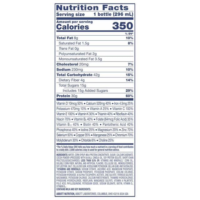 Ensure COMPLETE Nutrition Shake, 3G of High-Quality Protein, Meal Replacement Shake, with Nutrients for Immune Health, Vanilla, 1 Fl Oz, 1 Count