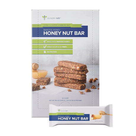 Gundry MD Polyphenol Rich Snack Bars, Honey Nut 12 Pack