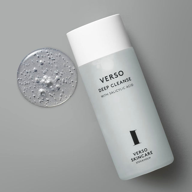 Verso Skin Care | Deep Cleanse Face Cleanser | Mild Exfoliating Cleanser for Visibly Soothe & Calm Skin | Face Care Made Easy (5 Fl Oz)