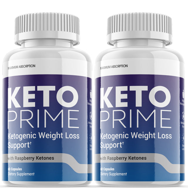 (2 Pack) Keto Prime - Supplement for Weight Loss - Energy & Focus Boosting Dietary Supplements for Weight Management & Metabolism - Advanced Fat Burn Raspberry Ketones Pills - 120 Capsules