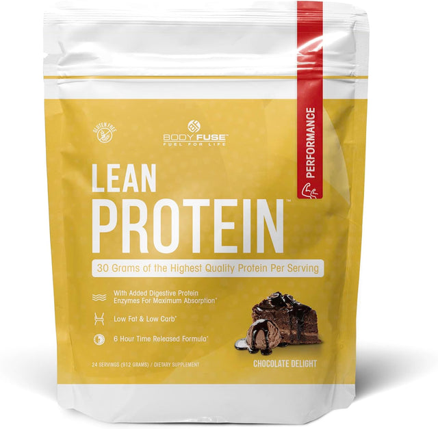 Lean Protein Chocolate Delight 2 Lb | Three Whey Protein Sources and Digestive Enzymes | 30 G Protein per Serving