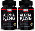 FORCE FACTOR Alpha King, 2-Pack, Total Testosterone Booster Supplement for Men with Fenugreek Seed, Tribulus to Build Lean Muscle and Improve Athletic Performance, 60 Capsules