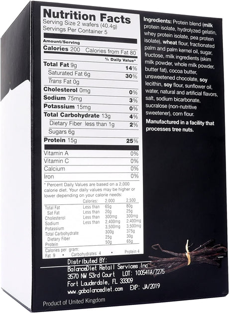 Balancediet | High Protein Vanilla Wafers | Healthy Snack or Dessert | 5 Pack