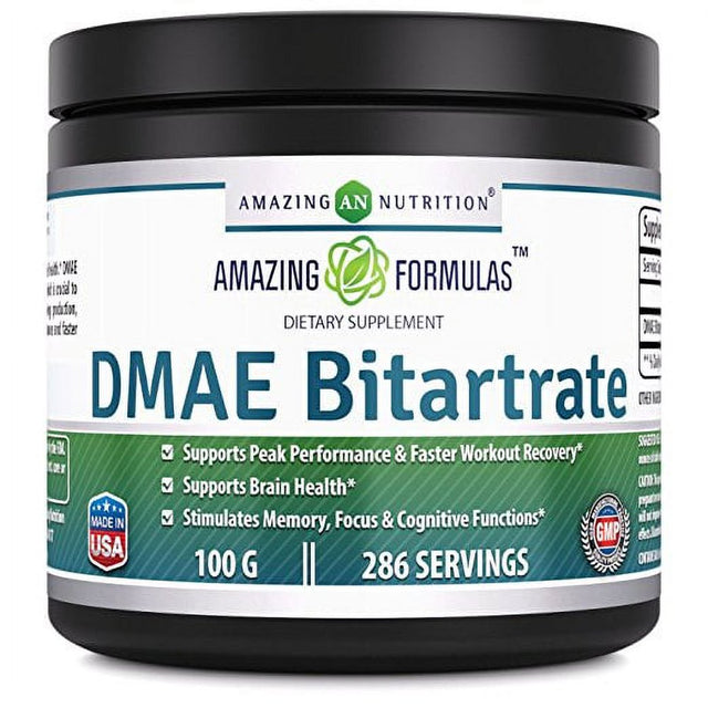 Amazing Formulas DMAE Bitartrate 100G 286 Servings
