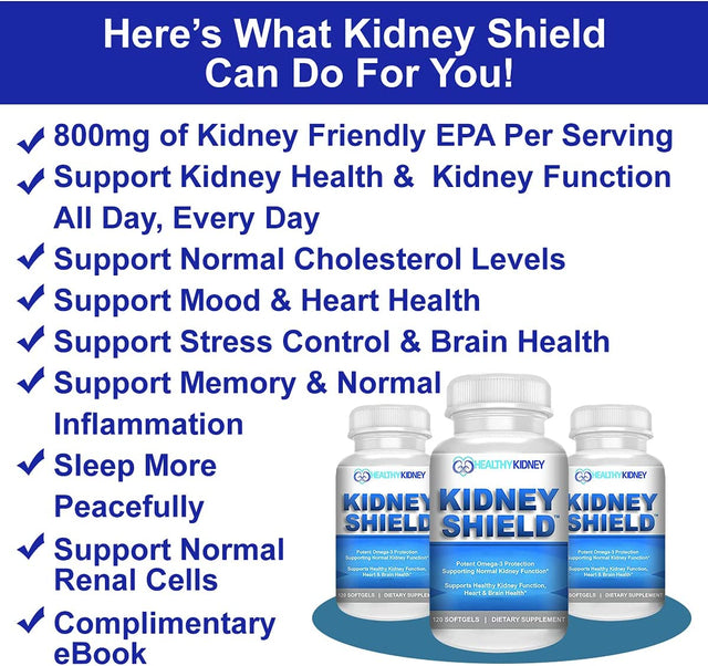 Kidney Restore & Kidney Shield 2-Pack Bundle for Kidney Cleanse, Support Kidney Function, Renal Health and More