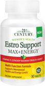 21St Century Estro Support Max + Energy, 30 Count